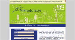 Desktop Screenshot of mikrodotacje.fundacjabos.pl